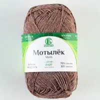 Пряжа &laquo;Мотылёк&raquo; 70% Хлопок, Лавсан 30% 140 м/50 г (101 капучино)