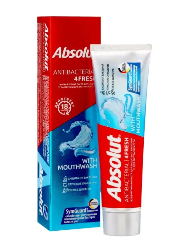 Зубная паста &laquo;ABSOLUT&raquo; antibacterial 4FRESH, 110 г