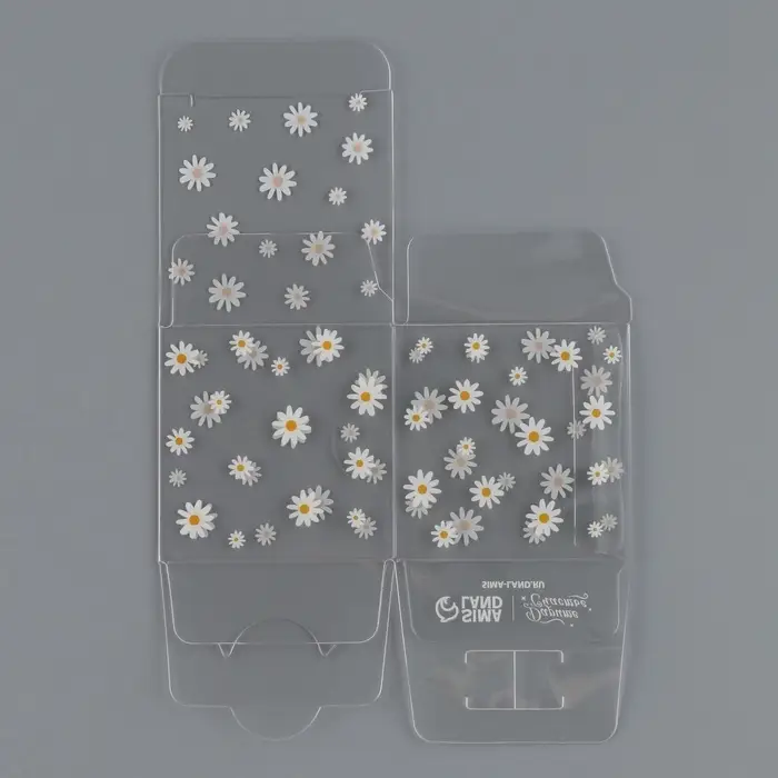 Коробка подарочная пластиковая, упаковка, «Ромашки», 5 х 5 х 5 см Коробка подарочная пластиковая, упаковка, «Ромашки», 5 х 5 х 5 см