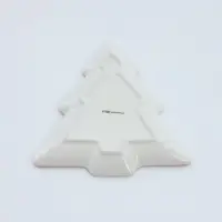 Блюдо сервировочное новогоднее Доляна &laquo;Снежное чудо&raquo;, 23&times;20&times;2.2 см, доломит, белая, красная