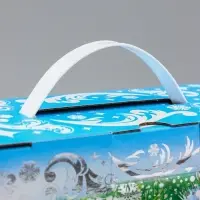 Коробка Новогодняя подарочная "Снегири" 29 х 24,5 х 9,5 см