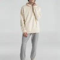 Толстовка с капюшоном унисекс Hoodie, светло-желтая, размер S