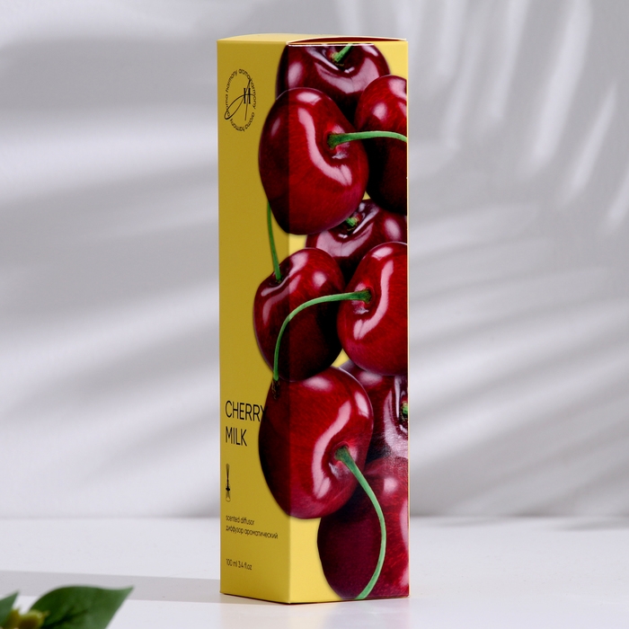 Диффузор ароматический, Диффузор ароматический, "Сherry milk", вишневое молоко, 100 мл
