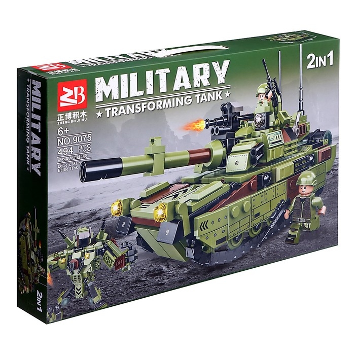 Конструктор &laquo;Роботы &laquo;Танк-трансформер&raquo;, 494 детали