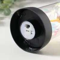 Фигурка световая колба RISALUX &laquo;Цветок&raquo;, LED-ночник, 3&times;AG10, белый, 8.5&times;8.5&times;15.5 см