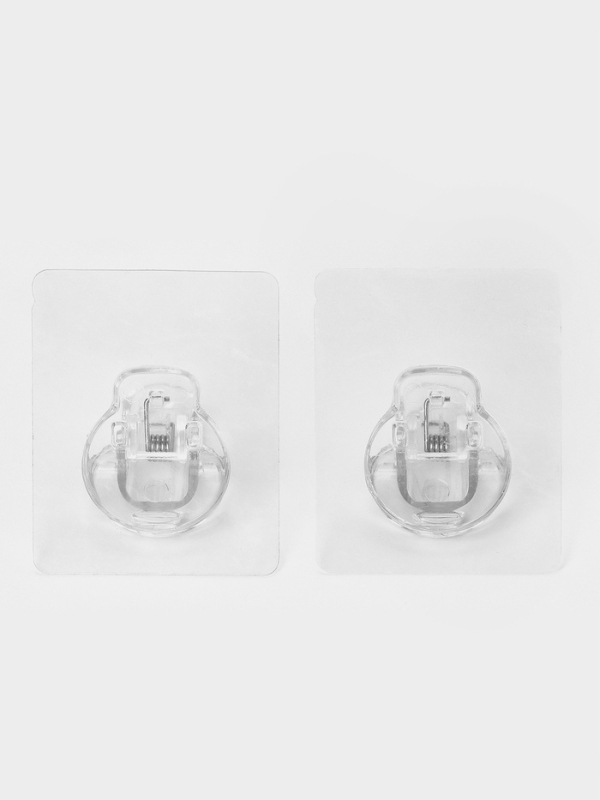 Набор самоклеящихся крючков Набор самоклеящихся крючков "simple look", 2 шт 8х4х6 см