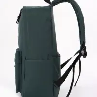 Рюкзак школьный, мягкий, для подростка, 30&times;12&times;40 см, тёмно-зелёный