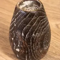 Подсвечник, d=4 см, 8&times;8&times;11 см, дерево джати, тёмно-коричневый