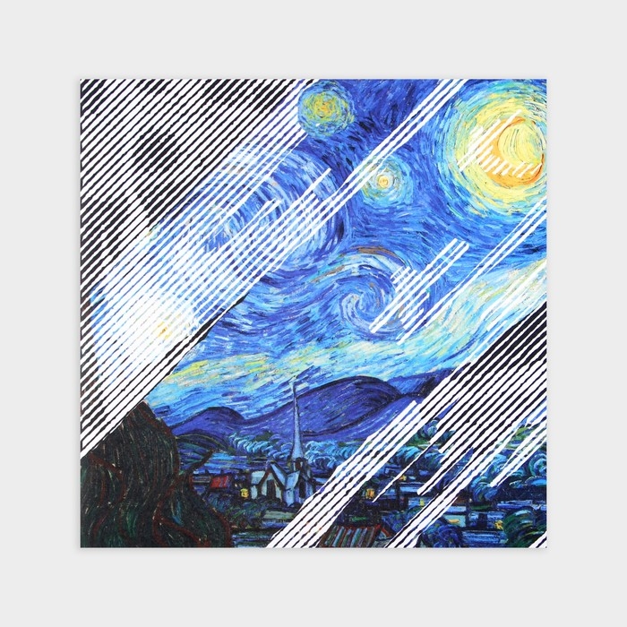 Раскраска-антистресс по полоскам «Шедевры», 21 х 21 см Раскраска-антистресс по полоскам «Шедевры», 21 х 21 см