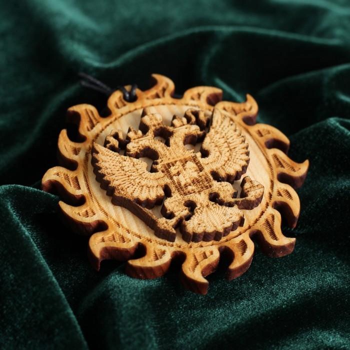 Подвеска для автомобиля  Подвеска для автомобиля "Двуглавый орёл" кедр, гебр России