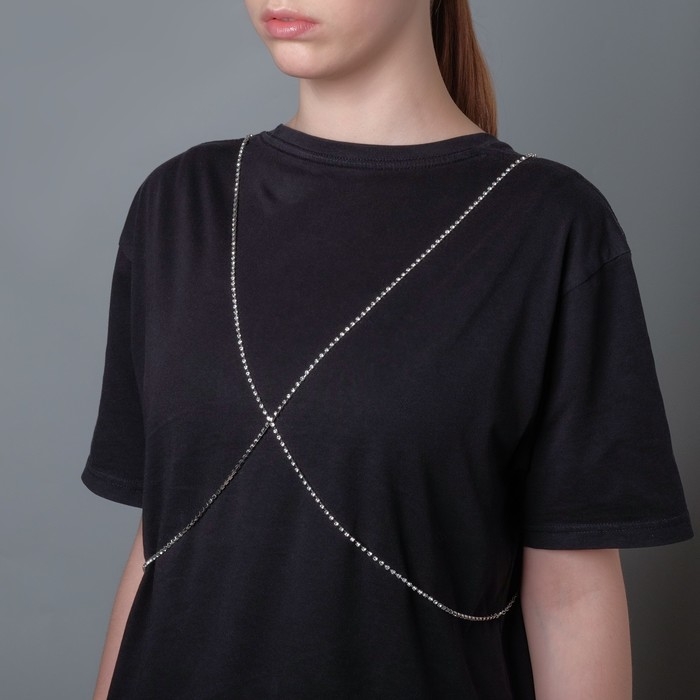 Портупея «Минимал» 2 нити, цвет белый в серебре Портупея «Минимал» 2 нити, цвет белый в серебре