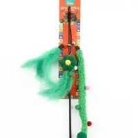 Дразнилка для кошек, с 3 сменными насадками