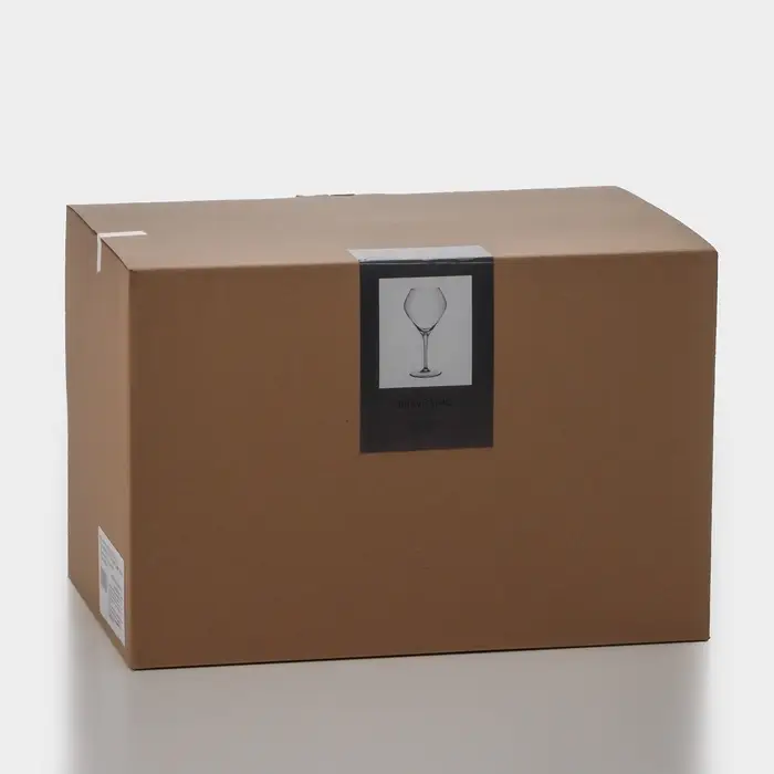 Бокалы для вина &laquo;Брависсимо&raquo;, 620 мл, набор 6 шт., стекло, прозрачные