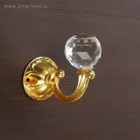 Держатель для штор &laquo;ТУНДРА&raquo; KS008, однорожковый, цвет золото, набор 2 шт.