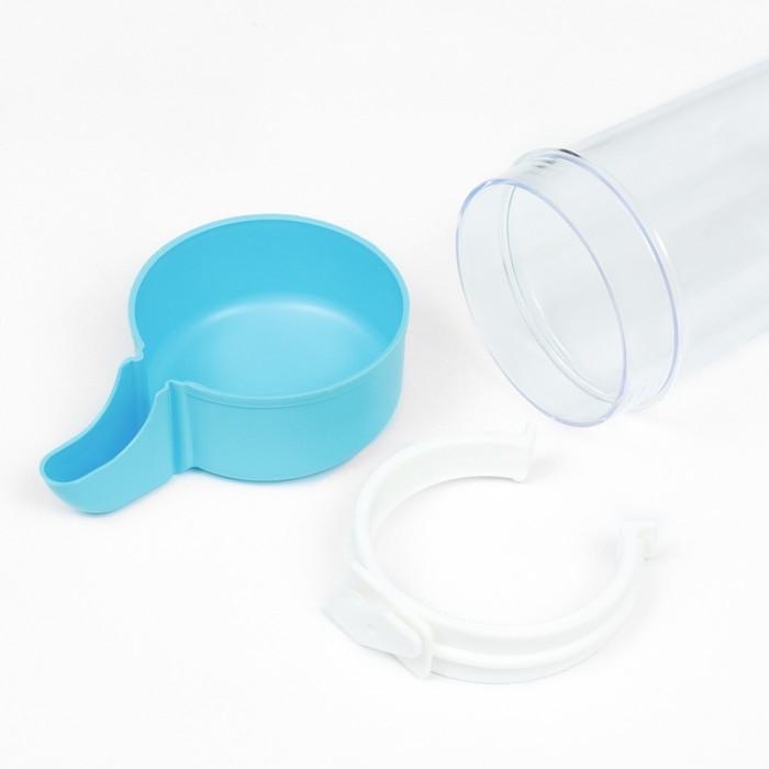 Поилка для птиц 7,3 х 15 см, 480 мл, синяя Поилка для птиц 7,3 х 15 см, 480 мл, синяя