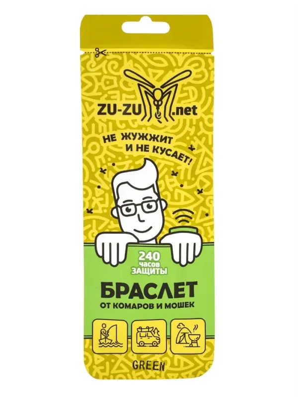 Браслет от комаров и мошек«Zu-Zu.net» Браслет от комаров и мошек«Zu-Zu.net»