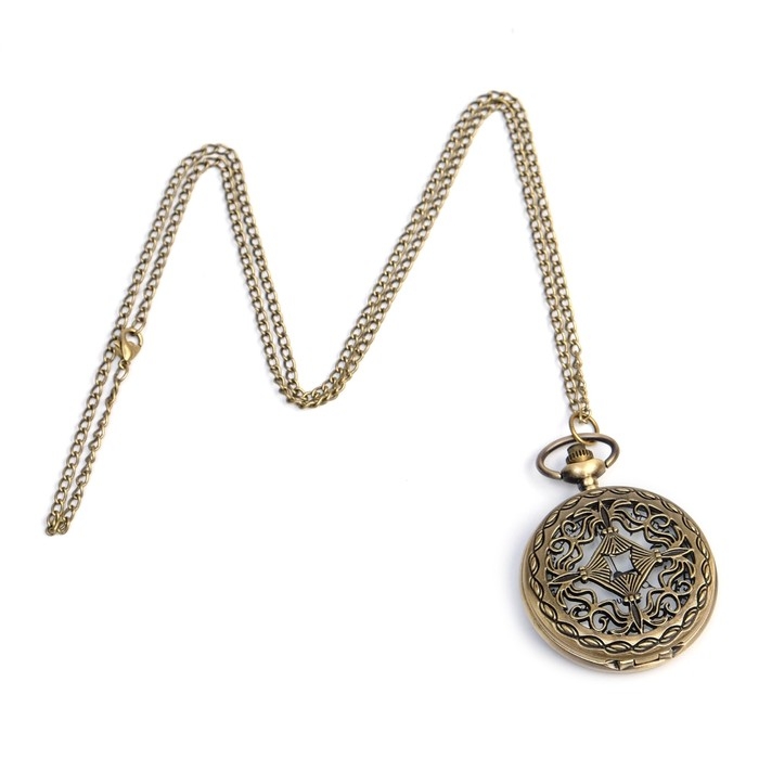 Карманные кварцевые часы «Вензель», на цепочке 80 см Карманные кварцевые часы «Вензель», на цепочке 80 см