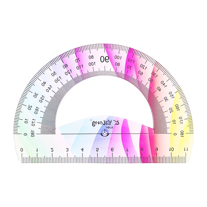 Набор геометрический гибкий силиконовый (линейка 30см+2 угольника+транспортир) Градиент Набор геометрический гибкий силиконовый (линейка 30см+2 угольника+транспортир) Градиент