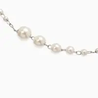 Бусы жемчужные d=3,4,5,6,8,10, цвет белый в серебре