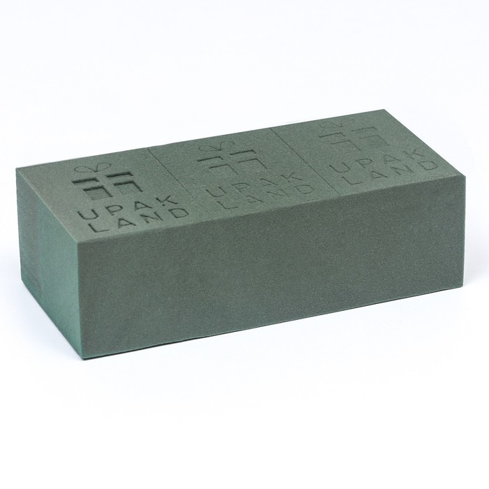 Губка флористическая для живых цветов 22,5 Х 10.5 Х 7 см 2 шт Губка флористическая для живых цветов 22,5 Х 10.5 Х 7 см 2 шт