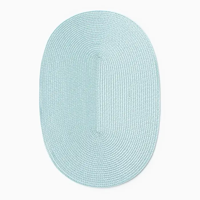 Салфетка сервировочная «Доляна. Овал», голубая, 45×30 см