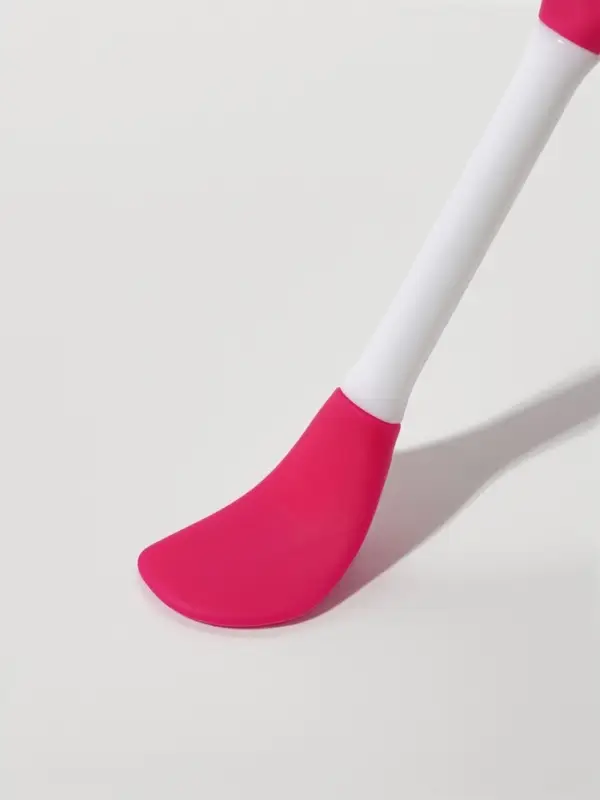 Кисть для масок, двусторонняя, силиконовая, 14.8 см, цвет розовый