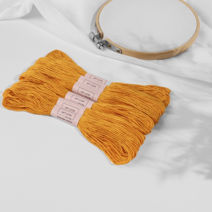 Набор ниток мулине №783, 8 ± 1 м, 6 шт, цвет топаз Набор ниток мулине №783, 8 ± 1 м, 6 шт, цвет топаз