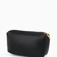 Сумка женская мессенджер TEXTURA на магните, с косметичкой, 28&times;4&times;20 см, чёрная