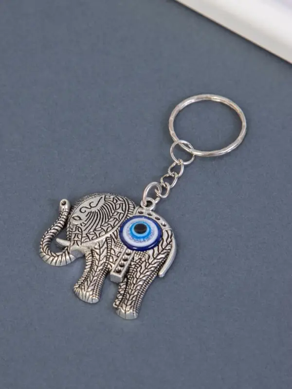 Брелок для ключей на кольце &laquo;Индийский слон от сглаза&raquo;, металл, 4&times;4.5 см
