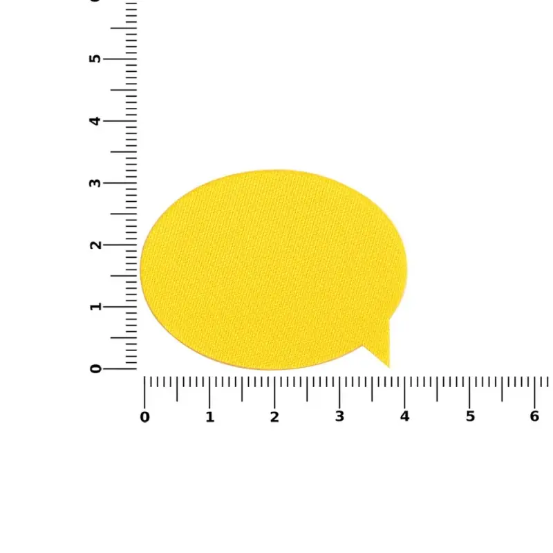 Наклейка тканевая Lunga Bubble, M, желтая