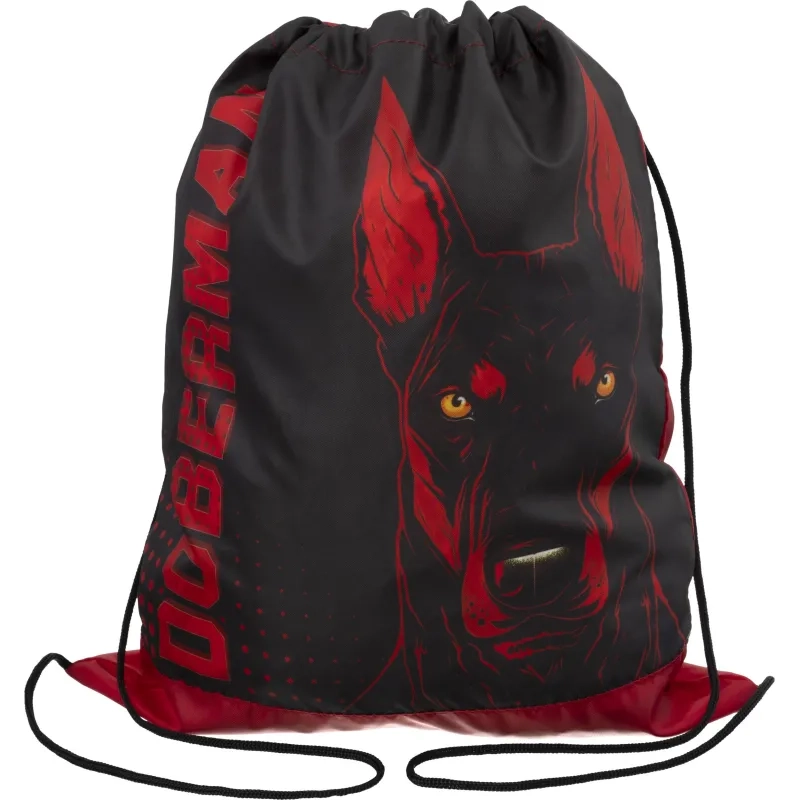 Сумка для сменной обуви цветная, ткань, дизайн СДС-3, DOBERMAN