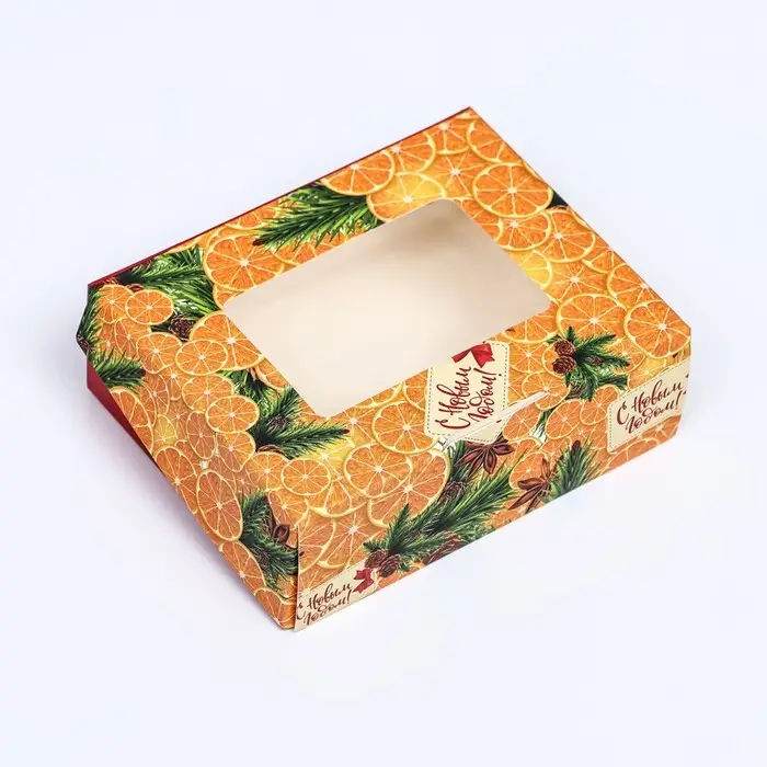 Коробка подарочная складная «С новым годом», 10×8×3.5 см