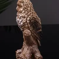 Фигурка гипс &laquo;Филин на ветке&raquo;, 14 см, коричневая