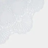 Салфетки сервировочные на стол &laquo;Доляна. Листья&raquo;, 46&times;30 см, 4 шт., ПВХ, серебряные