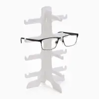 Подставка под очки 4 места, 15.5&times;14&times;25.5 см, белая