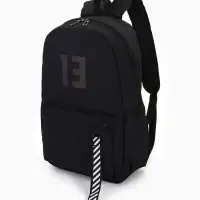 Рюкзак молодёжный на молнии, с карманами, с цифрой 13, размер 31&times;15&times;45 см, чёрный