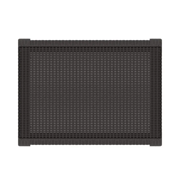 Стол садовый &laquo;Ротанг&raquo;, 76.5&times;57&times;42 см, пластиковый, цвет мокко