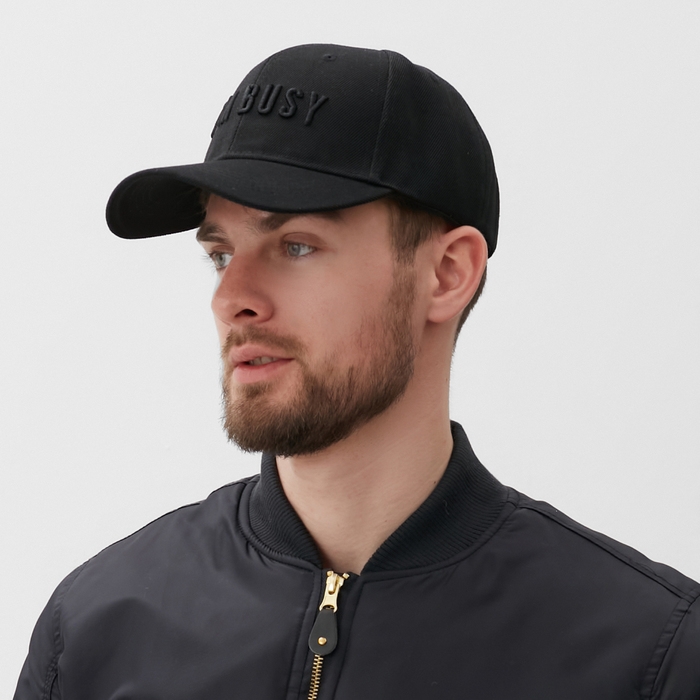 Бейсболка MIST  Бейсболка MIST "I'm busy", цвет черный,  размер 56-58