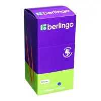 Ручка шариковая Berlingo. Tribase Orange, синий стержень, узел 0.7, оранжевый корпус