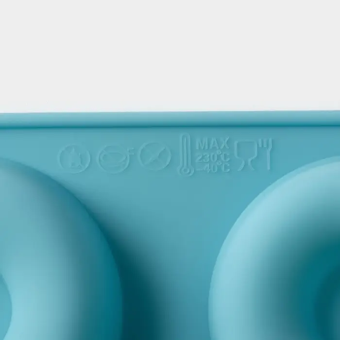 Форма для выпечки Доляна &laquo;Сладости. Пончики&raquo;, 29&times;17 см, 8 ячеек (d=6 см), силикон, МИКС