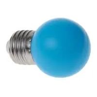 Лампа светодиодная Luazon Lighting «Шар», G45, Е27, 1.5 Вт, для белт-лайта, свечение синее
