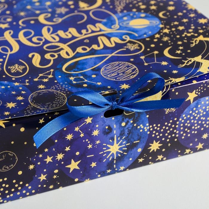 Коробка подарочная новогодняя складная «Тепла и уюта», 31 х 24.5 х 8 см, Новый год Коробка подарочная новогодняя складная «Тепла и уюта», 31 х 24.5 х 8 см, Новый год