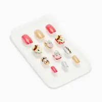 Детские накладные ногти &laquo;Плюшевый зайка&raquo;, 12 шт.