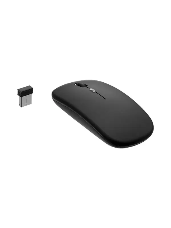 Мышь MB-2.4 беспроводная, оптическая, подсветка, 800-1600 dpi, USB, Bluetooth, чёрная