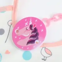 Набор детских слюнявчиков Крошка Я, 4 шт. + подарок, 20&times;17 см, цвет розовый, серый