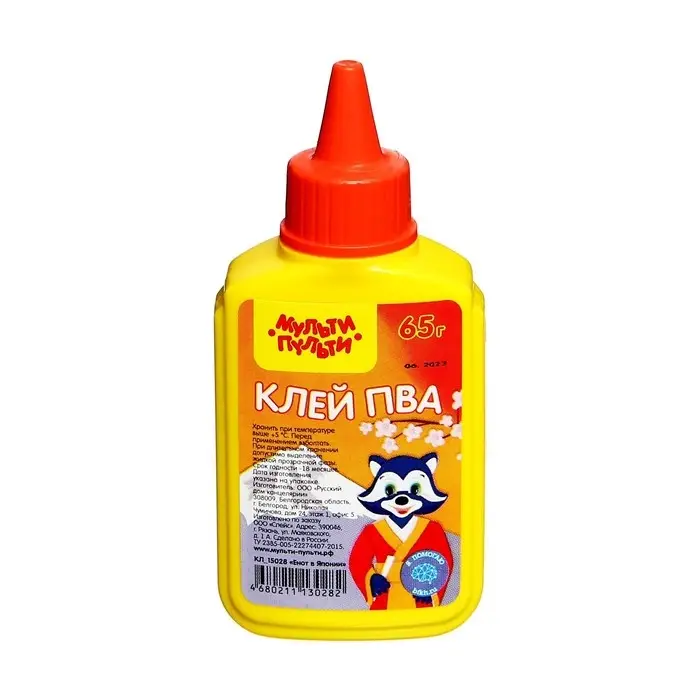 Клей ПВА 65 г Мульти-Пульти "Енот в Японии"