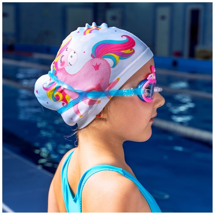 Очки для плавания детские ONLITOP «Фламинго», беруши, цвета МИКС Очки для плавания детские ONLITOP «Фламинго», беруши, цвета МИКС