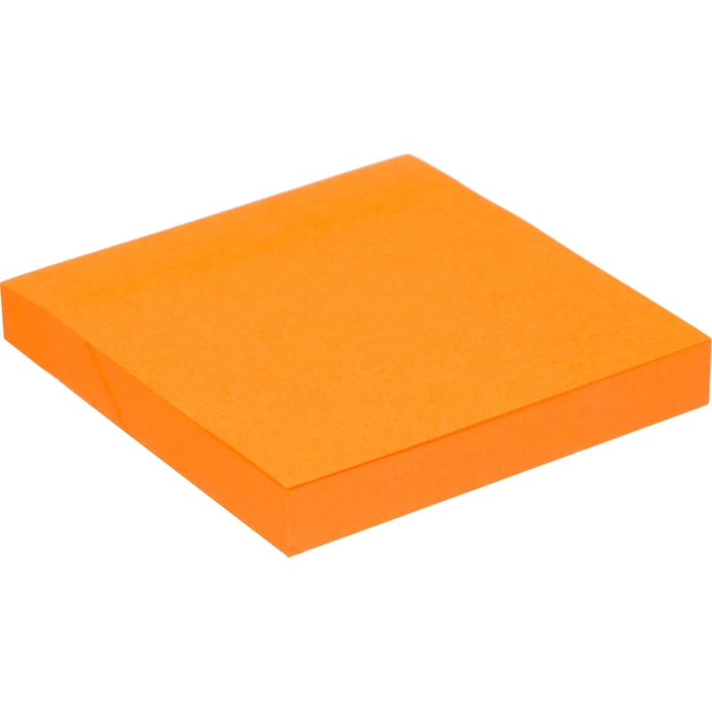 Стикеры Attache с клеев. краем 76х76, неон, оранж. 100л