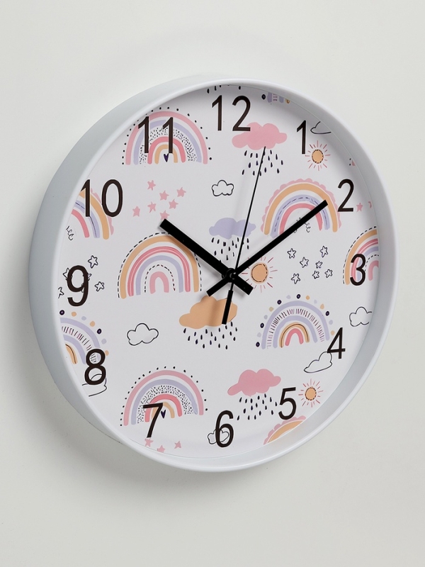 Часы настенные детские «Погода», плавный ход, d-25 см Часы настенные детские «Погода», плавный ход, d-25 см
