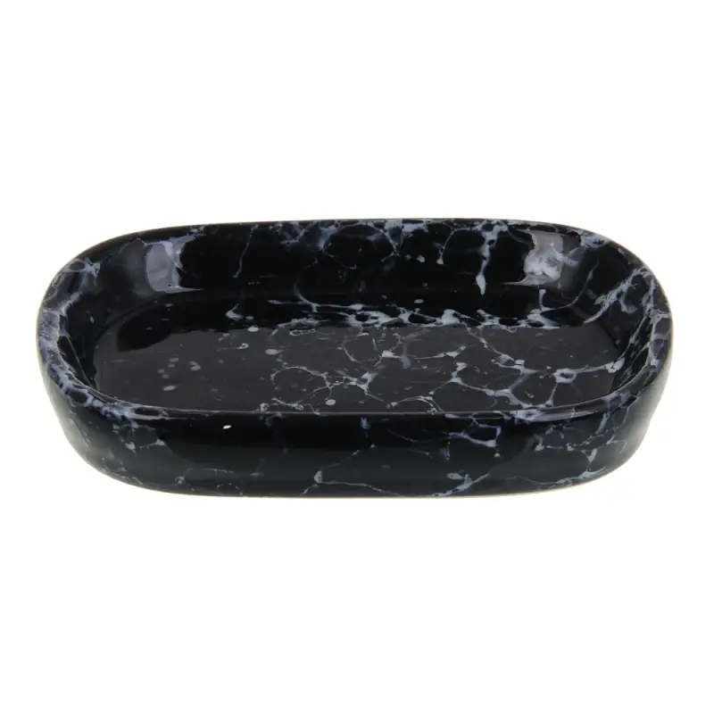 VETTA Мыльница, 13,5x9x2,5 см, керамика, "Космос", мрамор чёрный